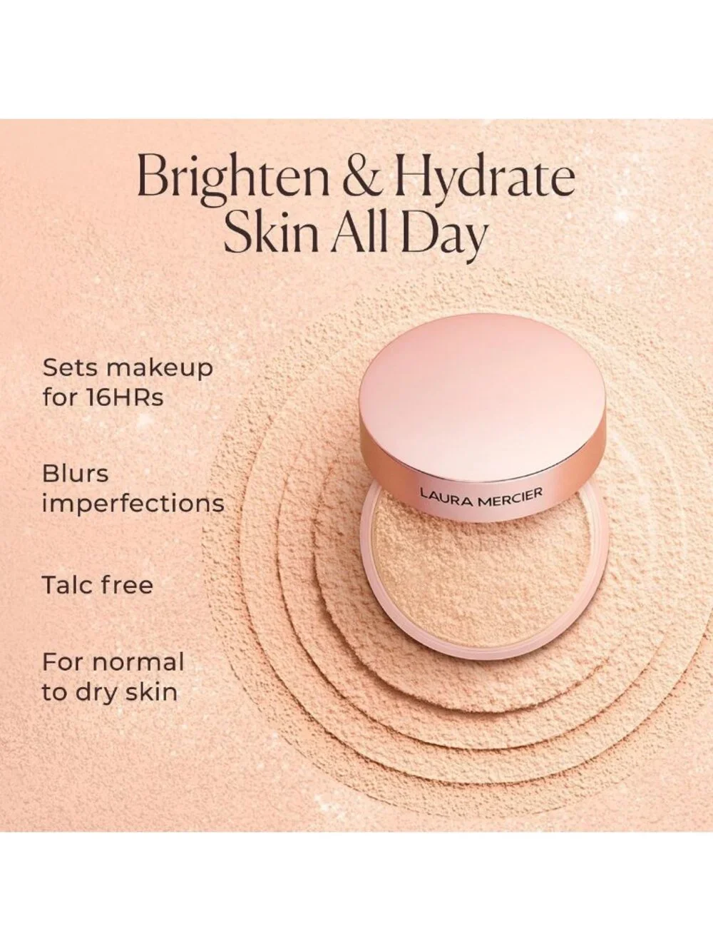 Ultra-Blur Translucent Setting Powder - Rose Shade, Lightweight, 0.7 oz